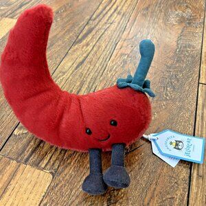 Jellycat Amuseable Chilli Pepper Brand New With Tags 6” Authentic U.S. Seller